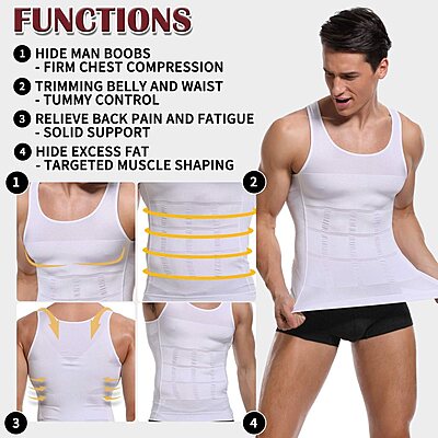 Premium Men’s Slimming Body Shaper Vest Pack of 1