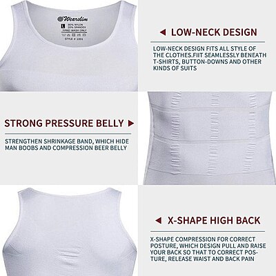 Premium Men’s Slimming Body Shaper Vest Pack of 1