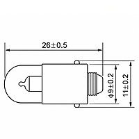 Smidnya IL22 Capsule Neon Indicator-Bulb-220-240V AC-Green