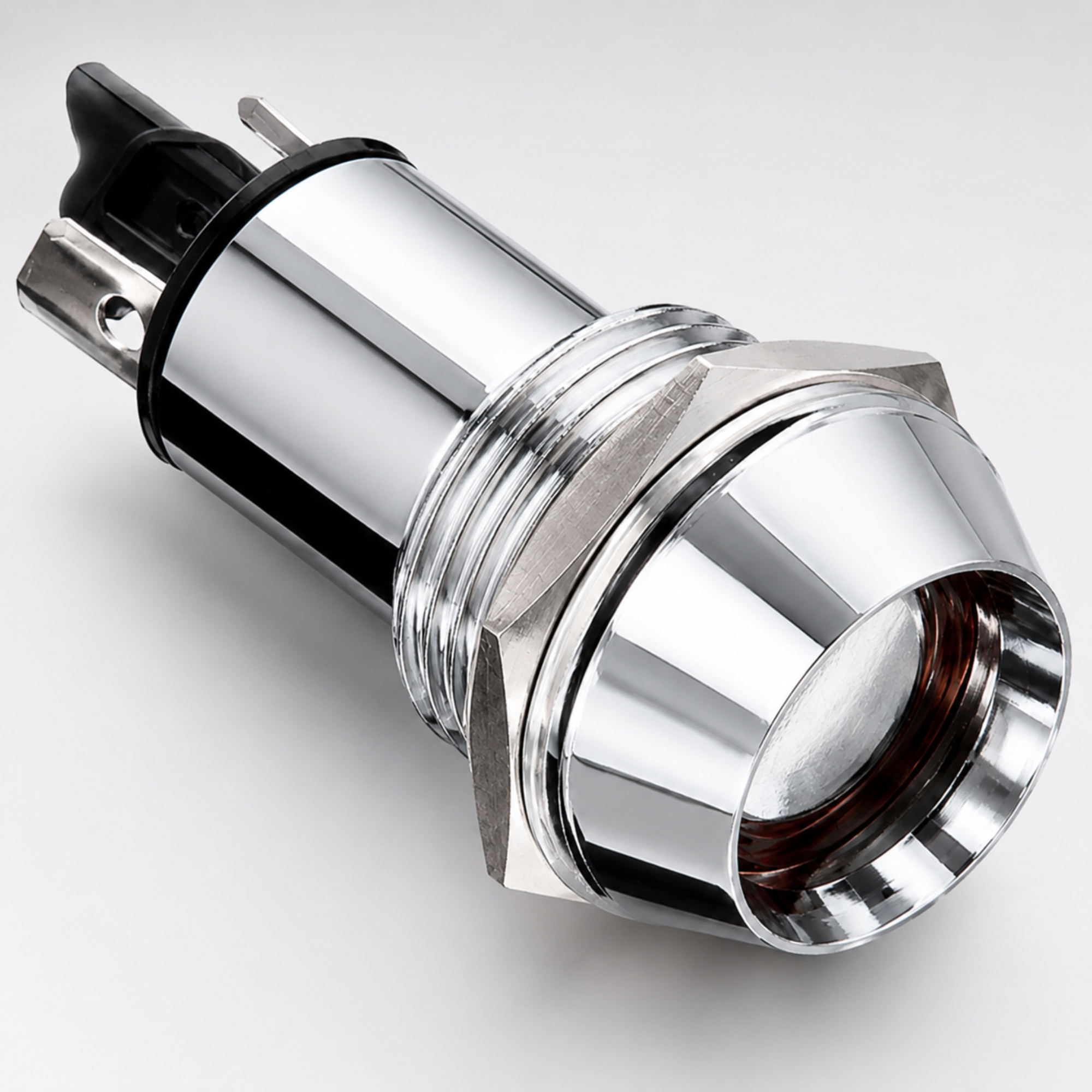 Smidnya IL22 Chrome Body Metal Pilot Light Red/Blue