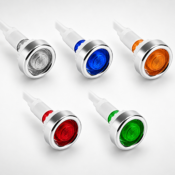 Smidnya IL22 Flanged Barrel Neon Indicator Light