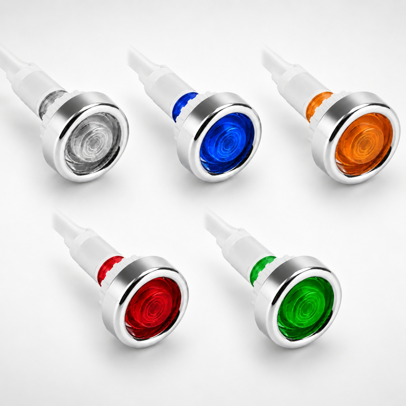 Smidnya IL22 Flanged Barrel Neon Indicator Light