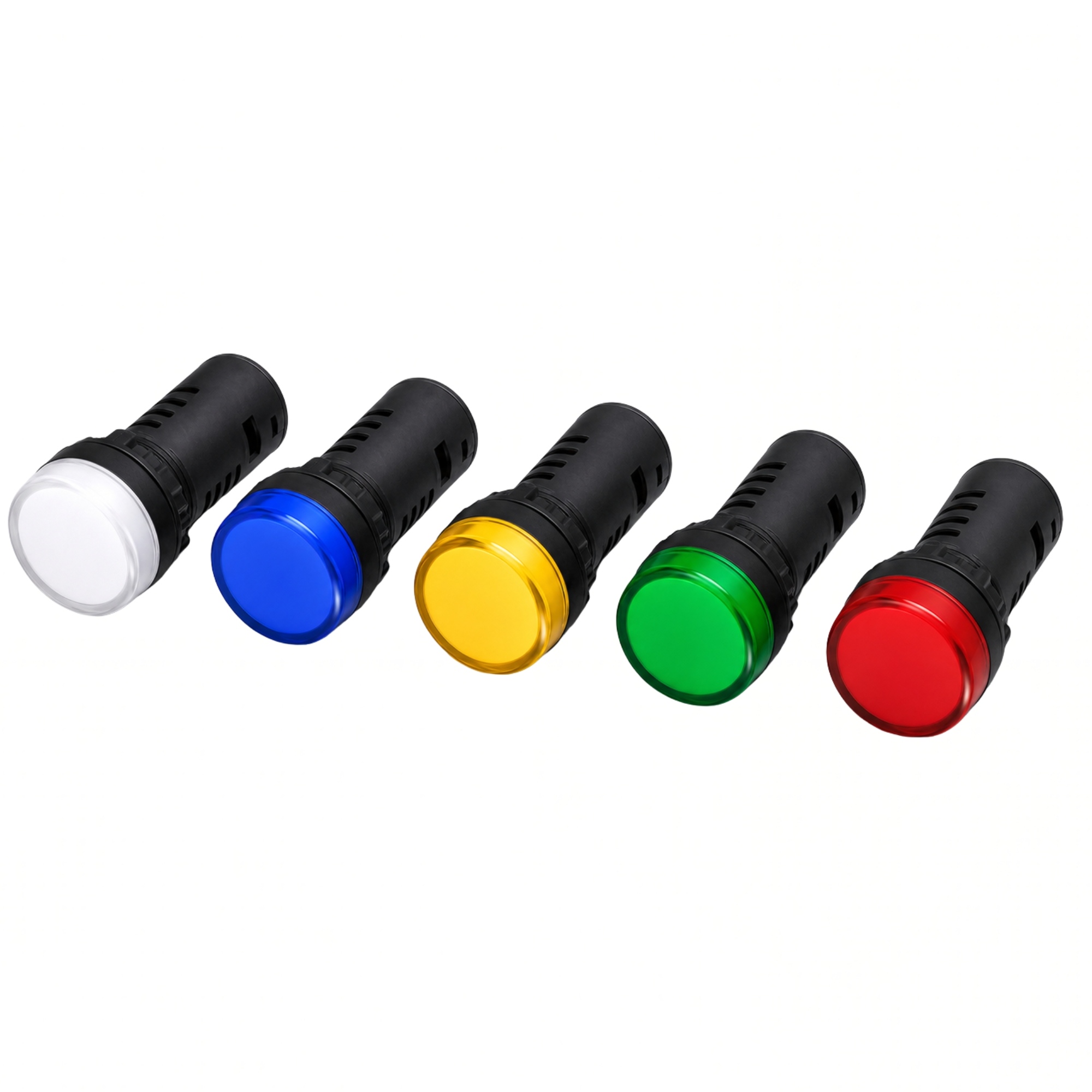 Smidnya IL22 Flat Long White Body Protected LED Pilot Light