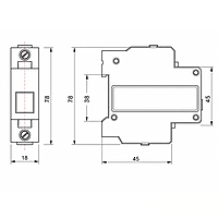 Smidnya IL22 Modular LED Indicator-DIN rail-24V AC/DC-Yellow