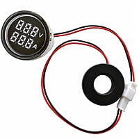 Smidnya IL22 Round Volt/Amp Pilot Light-22mm round-220V AC-White
