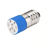 Smidnya IL22 Screw Base LED Indicator-Bulb-24V AC/DC-Blue