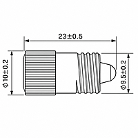Smidnya IL22 Screw Base LED Indicator-Bulb-24V AC/DC-Green