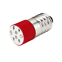 Smidnya IL22 Screw Base LED Indicator-Bulb-24V AC/DC-Red