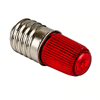Smidnya IL22 Screw Base Neon Indicator-Bulb-220-240V AC-Red