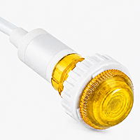 Smidnya IL22 Short Barrel Neon Indicator Light-Panel-220-240V AC-Yellow
