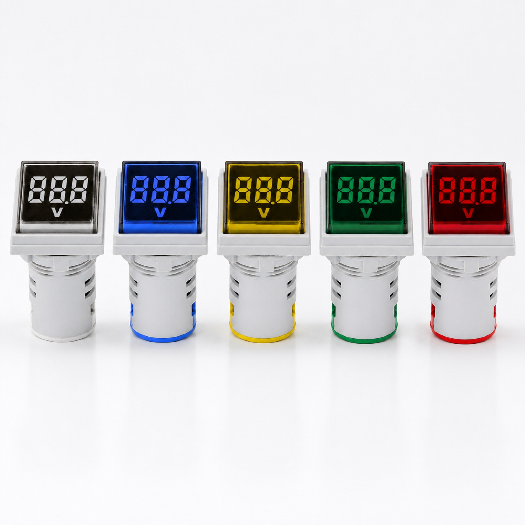 Smidnya IL22 Square Voltmeter Pilot Light 50–500 VAC