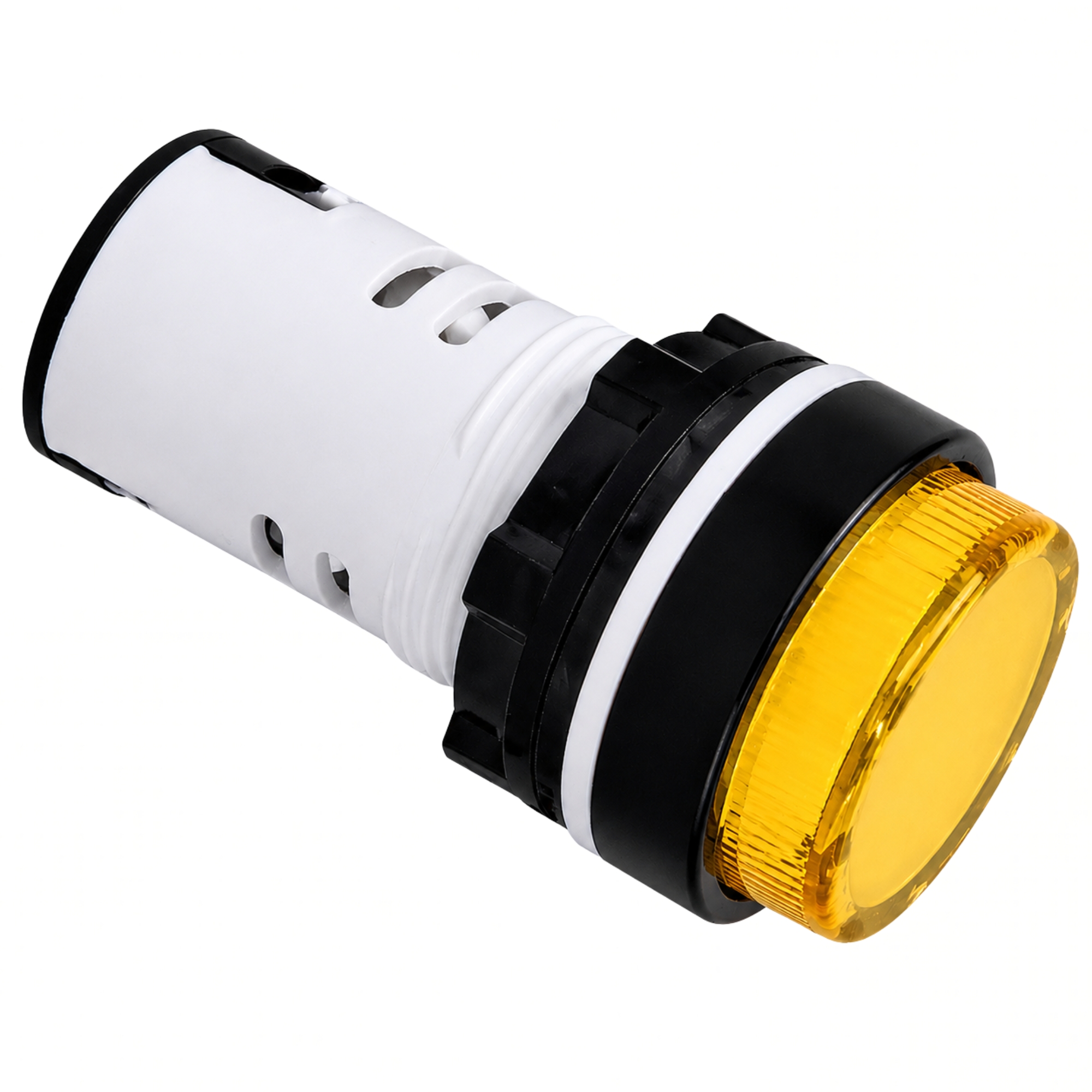 Smidnya IL22 White Body Protected LED Pilot Light-22mm-110V AC/DC-Yellow