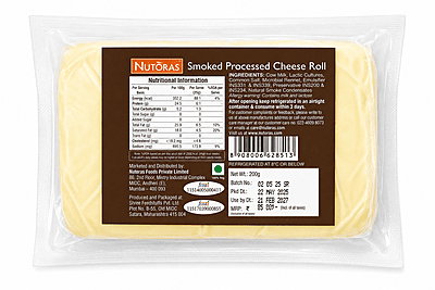 Nutoras Smoked Processed Cheese Roll 200G Nutoras Smoked Processed Cheese Roll 200G