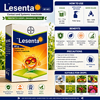 Bayer LESENTA® 80 WG Insecticide (Imidacloprid 40% + Fipronil 40% w/w WG) | Vetrivel Agro Services