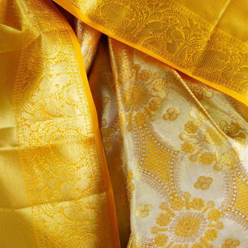 Victorian Gold Kanchipuram with Beat Zari