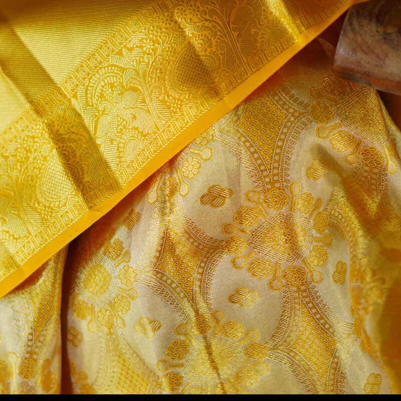Victorian Gold Kanchipuram with Beat Zari