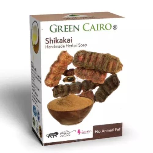 Green Cairo Shikakai Soap – Natural Hair & Scalp Care – 75g