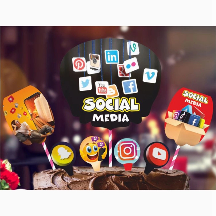 Social Media Decora Theme Topper