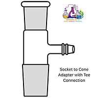 Socket to Cone Adapter with Tee Connection