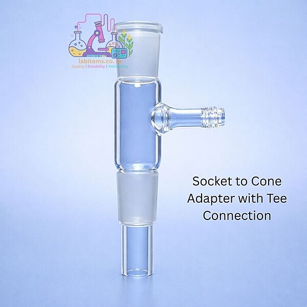 Socket to Cone Adapter with Tee Connection