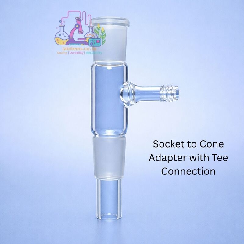 Socket to Cone Adapter with Tee Connection