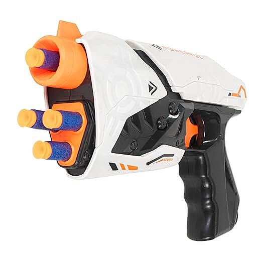 Ratna's Attack Gun with Soft Bullets | Toy Dart Gun Pistol with 10 Bullets