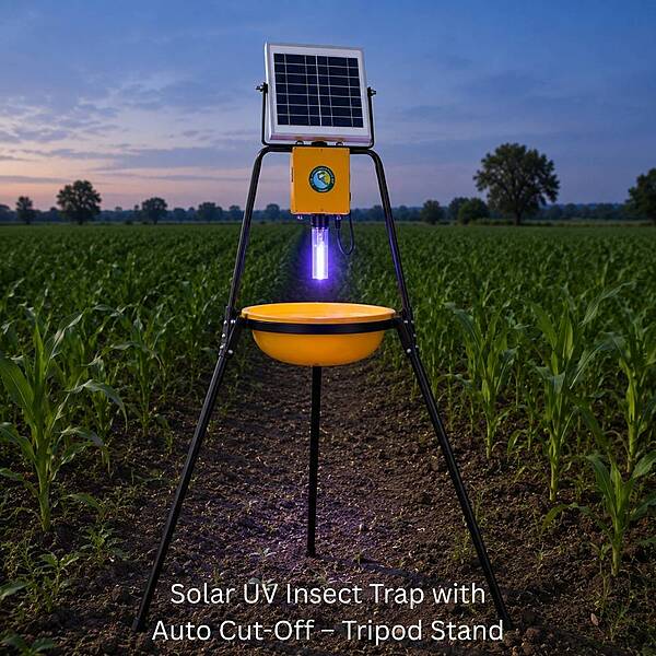 Solar UV Insect Trap with Auto Cut-Off – Tripod Stand