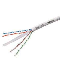 Digisol Enterprise ConvergeX Solid Cable, Cat 6 UTP, 4 Pair, 23 AWG, 0.55mm, Grey, 305m