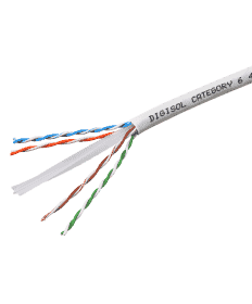 Digisol Enterprise ConvergeX Solid Cable, Cat 6 UTP, 4 Pair, 23 AWG, 0.55mm, Grey, 305m