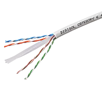 Digisol Channel SCS Solid Cable, Cat6 UTP, 4 Pair, 23 AWG, LSZH Sheath, Grey, 305m