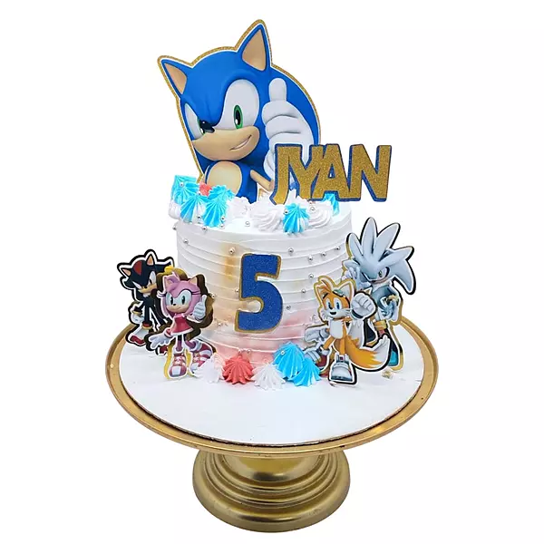 Sonic Theme Cake
