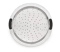 Sonu Stainless Steel Triply Base Multi Kadhai with mini, Dhokla, steamer & regular idly plates
