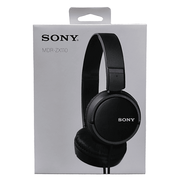 Sony MDR-ZX110 Wired Headphones – Lightweight On-Ear Design