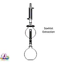 Soxhlet Extraction - RB Flask, Globular Type Extractor and double surface Condenser