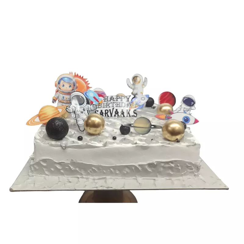 Space Astronaut-Themed Birthday Cake