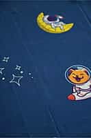 Thin Bamboo Kids Towel | Space Traveler| Ultra Soft, Quick Dry, Lightweight || 124 x 68 cm, 450 GSM, Eco-Friendly