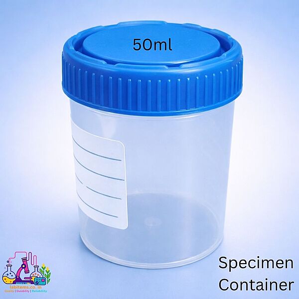 Specimen Container Flat Bottom 50ml