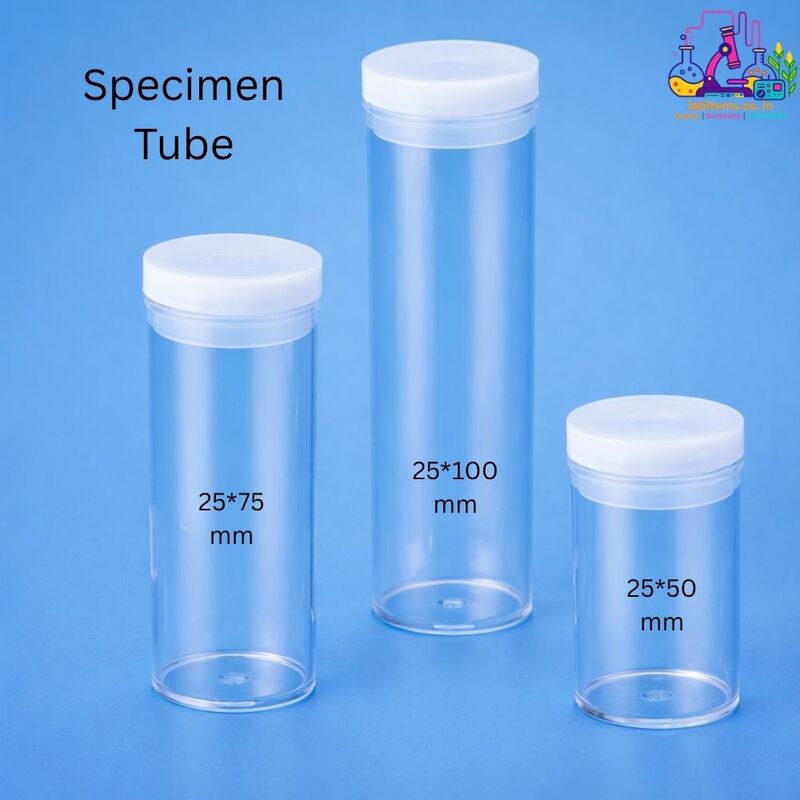 Specimen tube for 25 x 75 mm Pack of 10