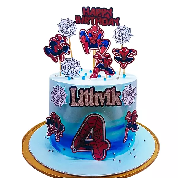 Spiderman Theme Cake