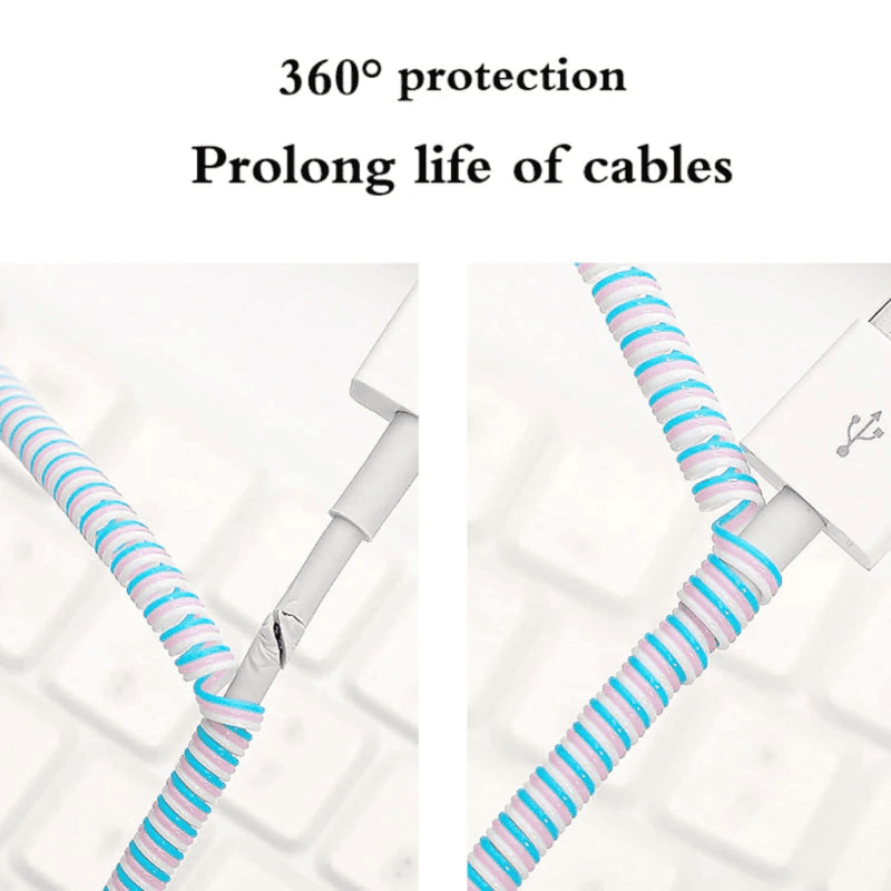 Spiral Cable Protector – Anti-Break Wire Guard