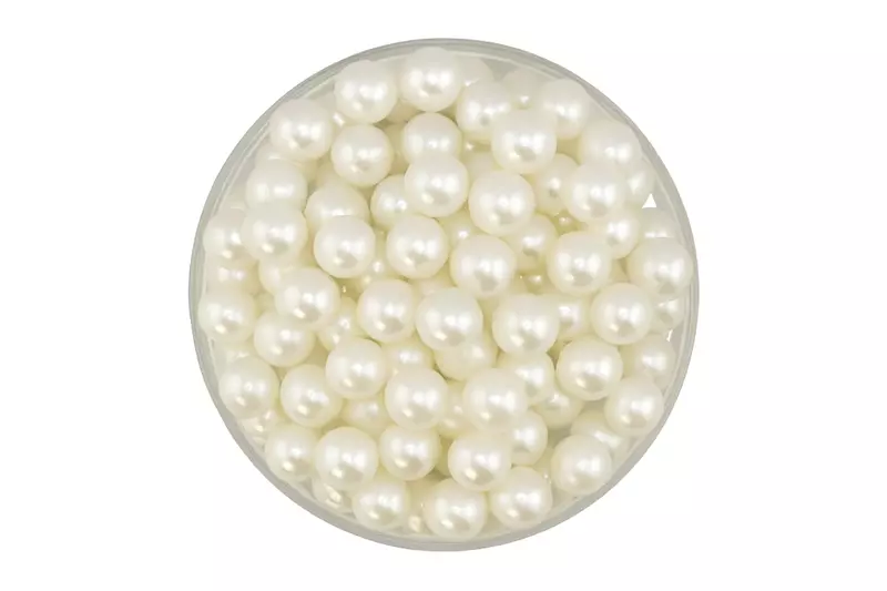 Sprinkles White/Pearl Balls 8mm - 50gm