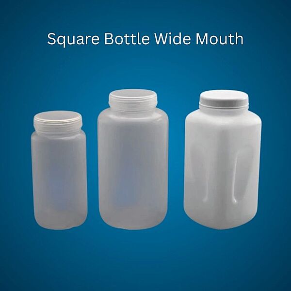 Square Bottle Wide Mouth - PL