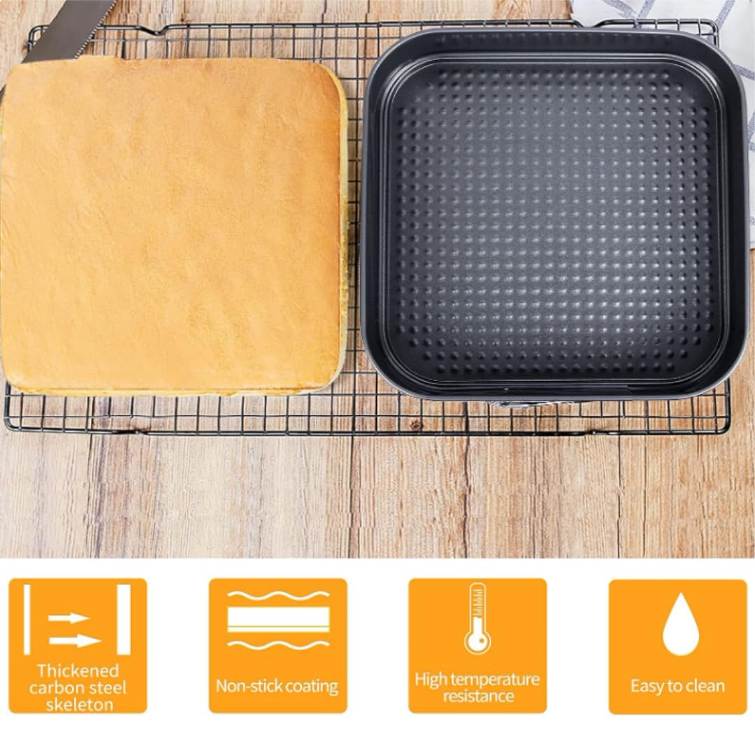 Non-Stick Springform Baking Pans with Removable Bottom | Leakproof Cake Tin