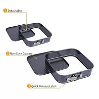 Non-Stick Springform Baking Pans with Removable Bottom | Leakproof Cake Tin