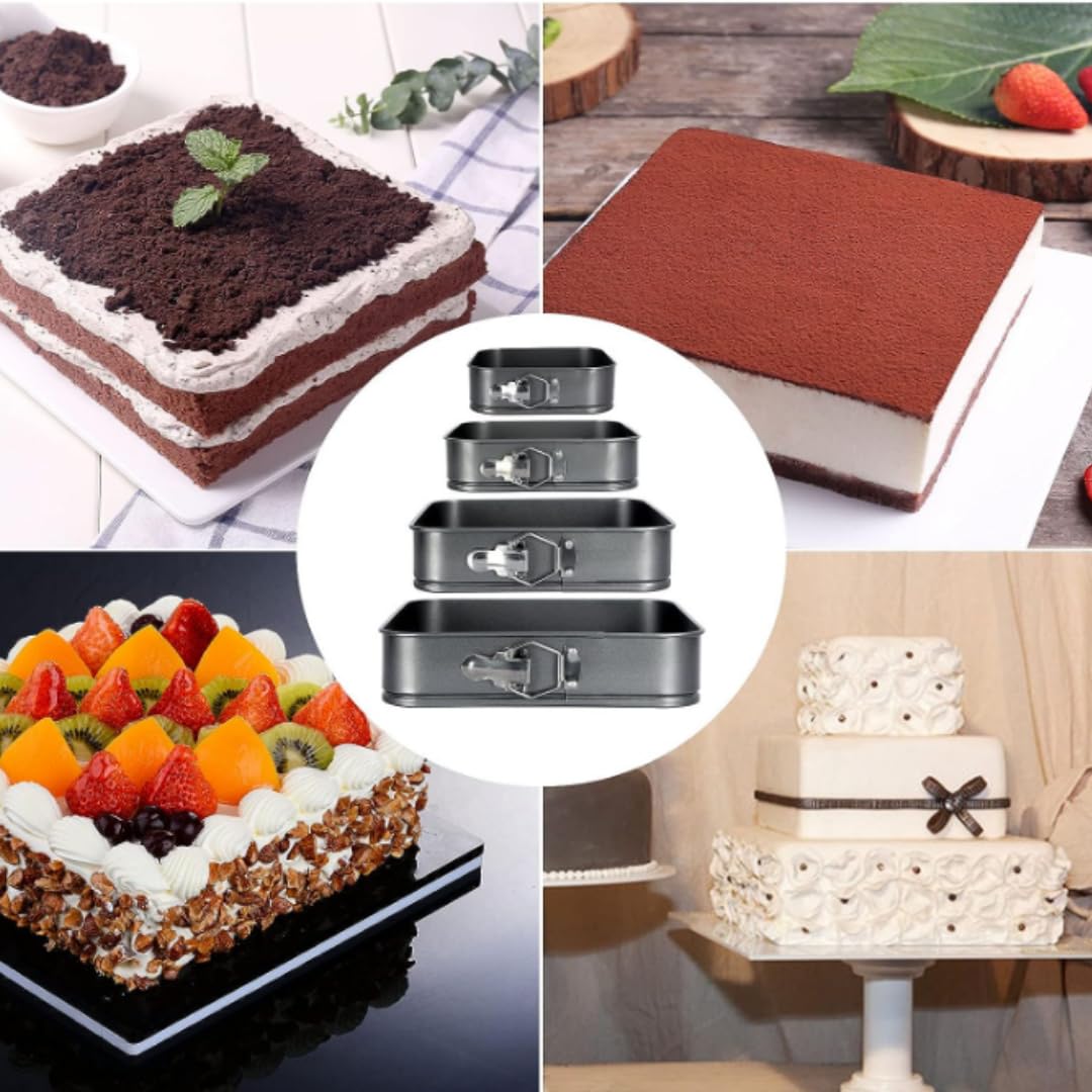 Non-Stick Springform Baking Pans with Removable Bottom | Leakproof Cake Tin