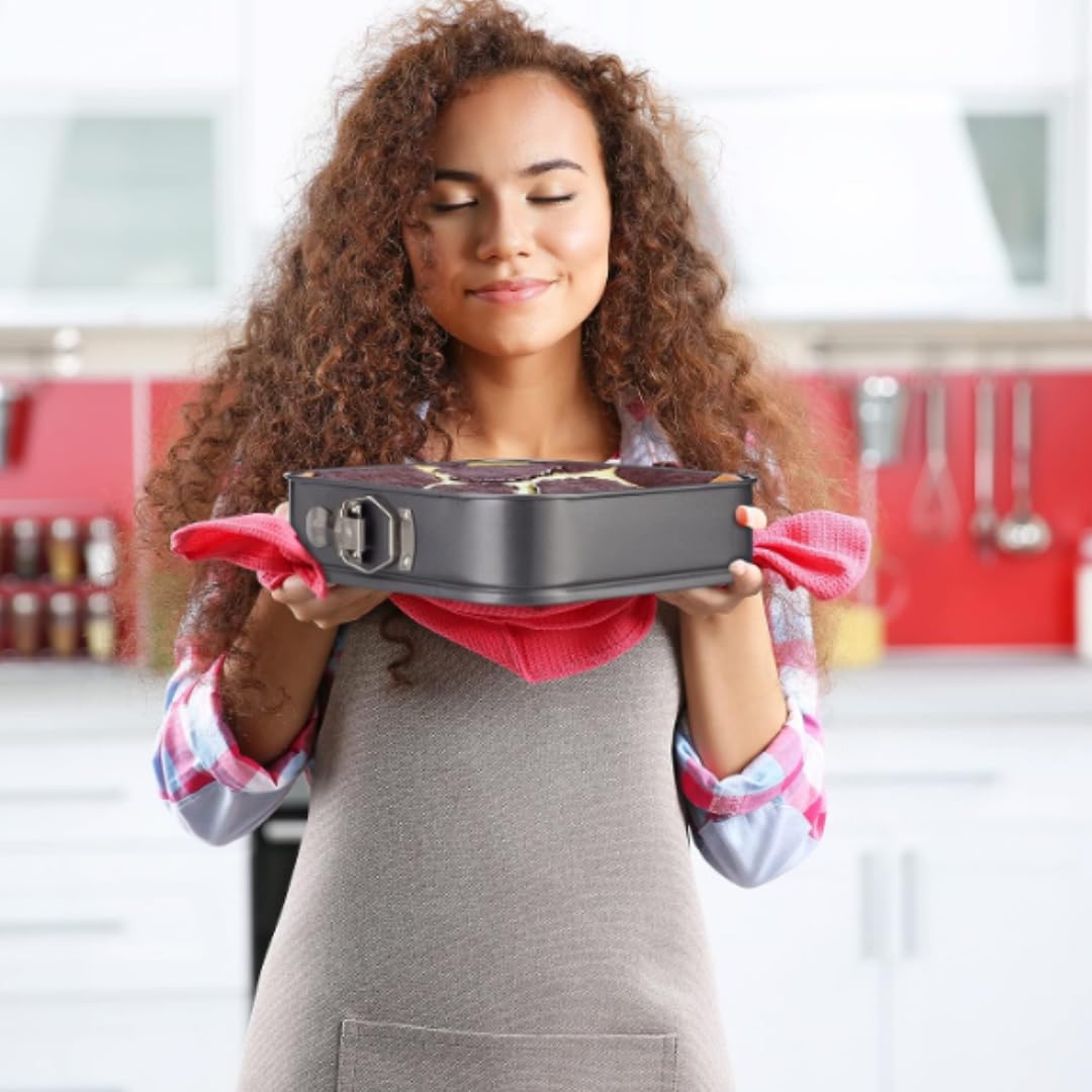 Non-Stick Springform Baking Pans with Removable Bottom | Leakproof Cake Tin