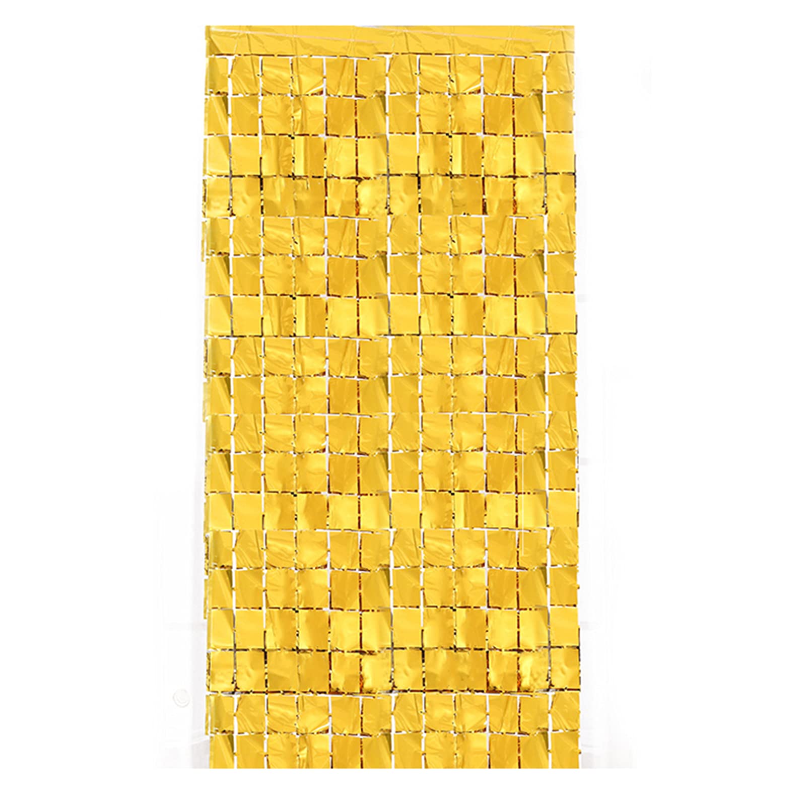 Square Foil Curtain Gold | (3x6 Feet)