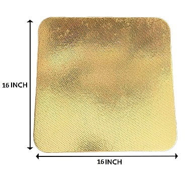 Qson Cake Board 16 Square Gold Qson Cake Board 16 Square Gold
