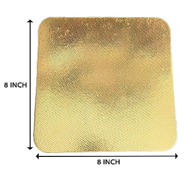 Qson Cake Board 8 Square Gold