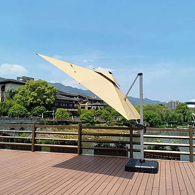Square Shape Roman Cantilever Umbrella | Outdoor Garden Umbrella India